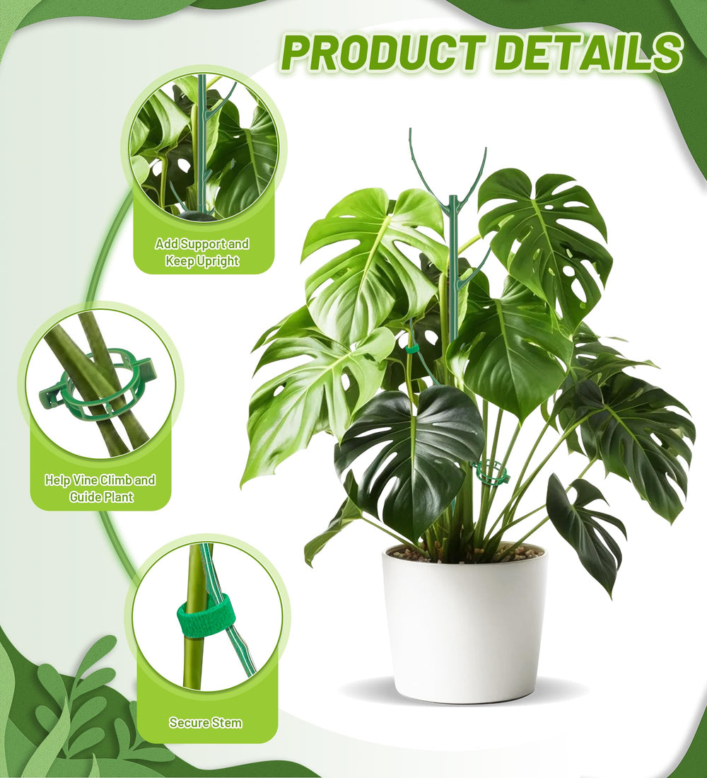 HOMEBROS plant clips and ties included with stakes
