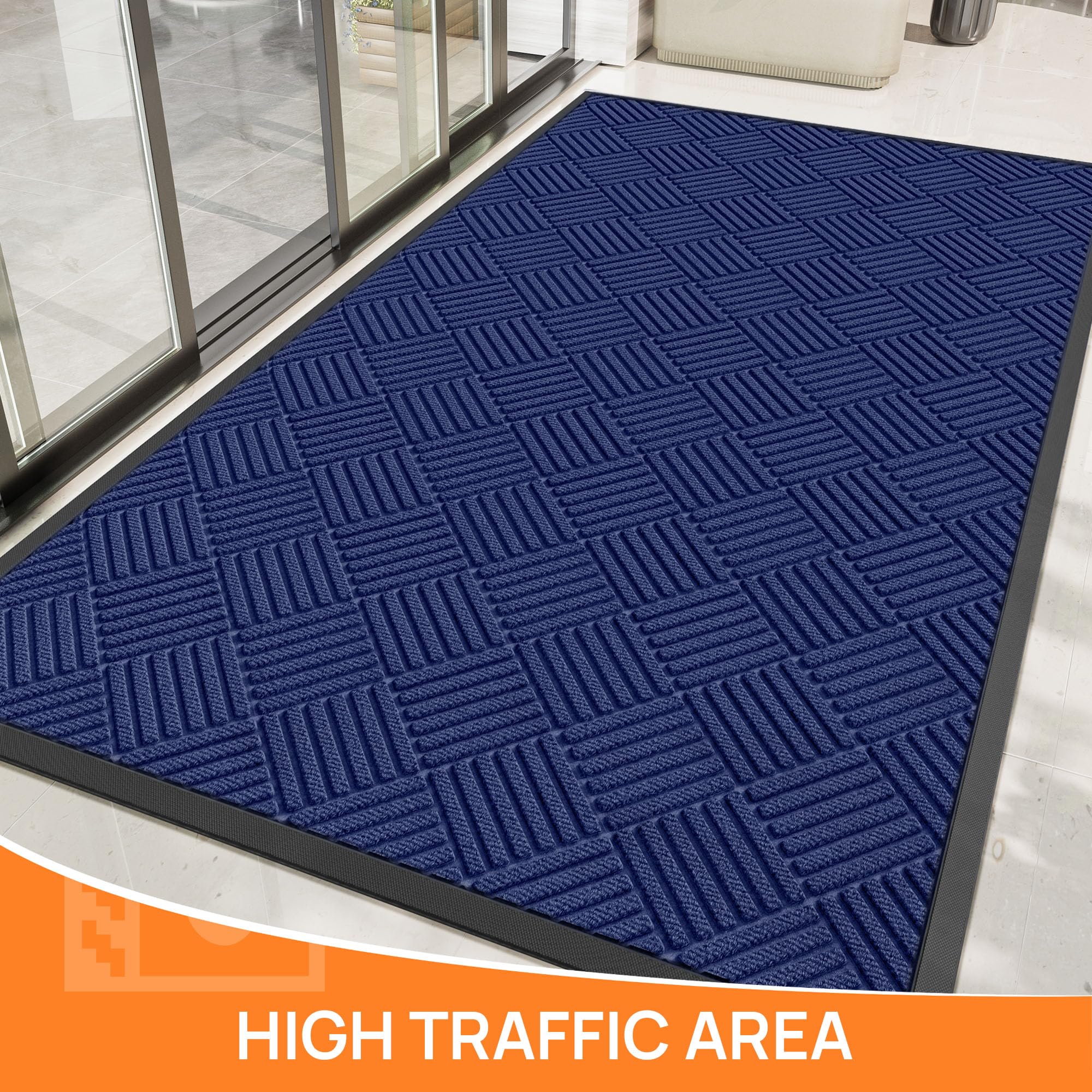 HOMEK Door Mat close-up showing deep grooves