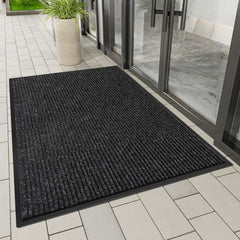 HOMEK door mat showcasing deep grooves for dirt capture