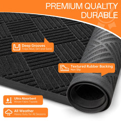 HOMEK doormat capturing dirt and moisture