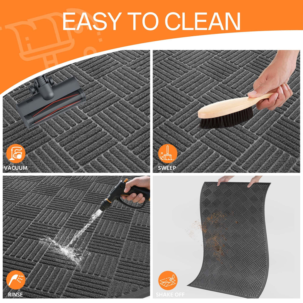 HOMEK doormat dimensions 5' x 3' in entryway