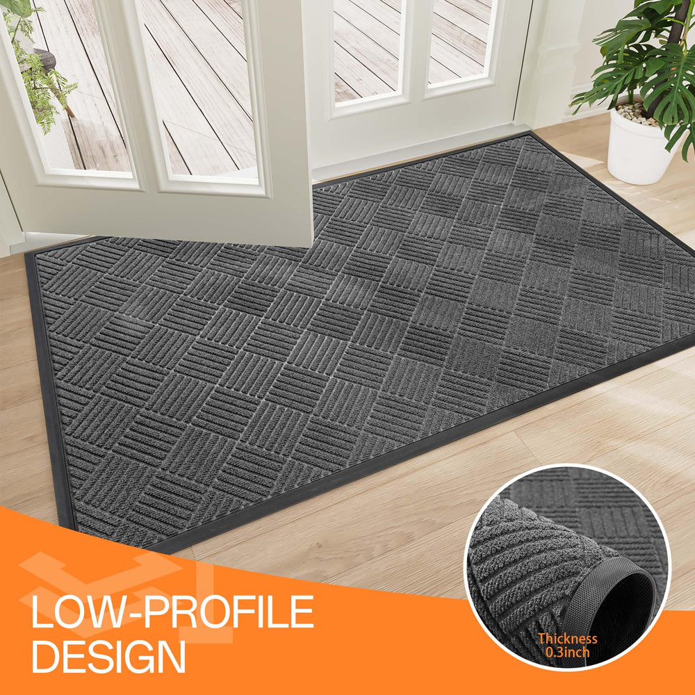HOMEK doormat easy cleaning with vacuum