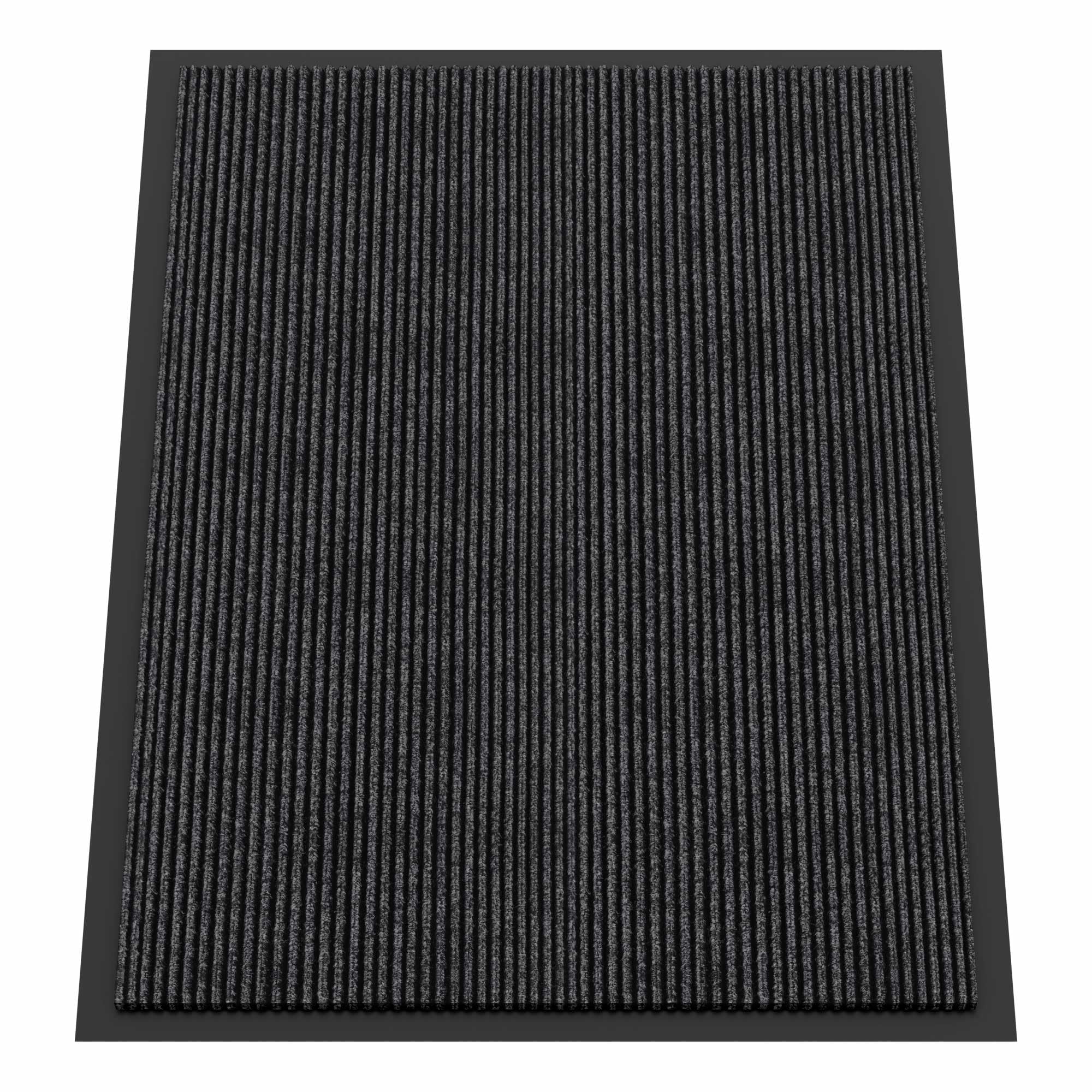 HOMEK Indoor Outdoor Door Mat 3' x 4' grey front view