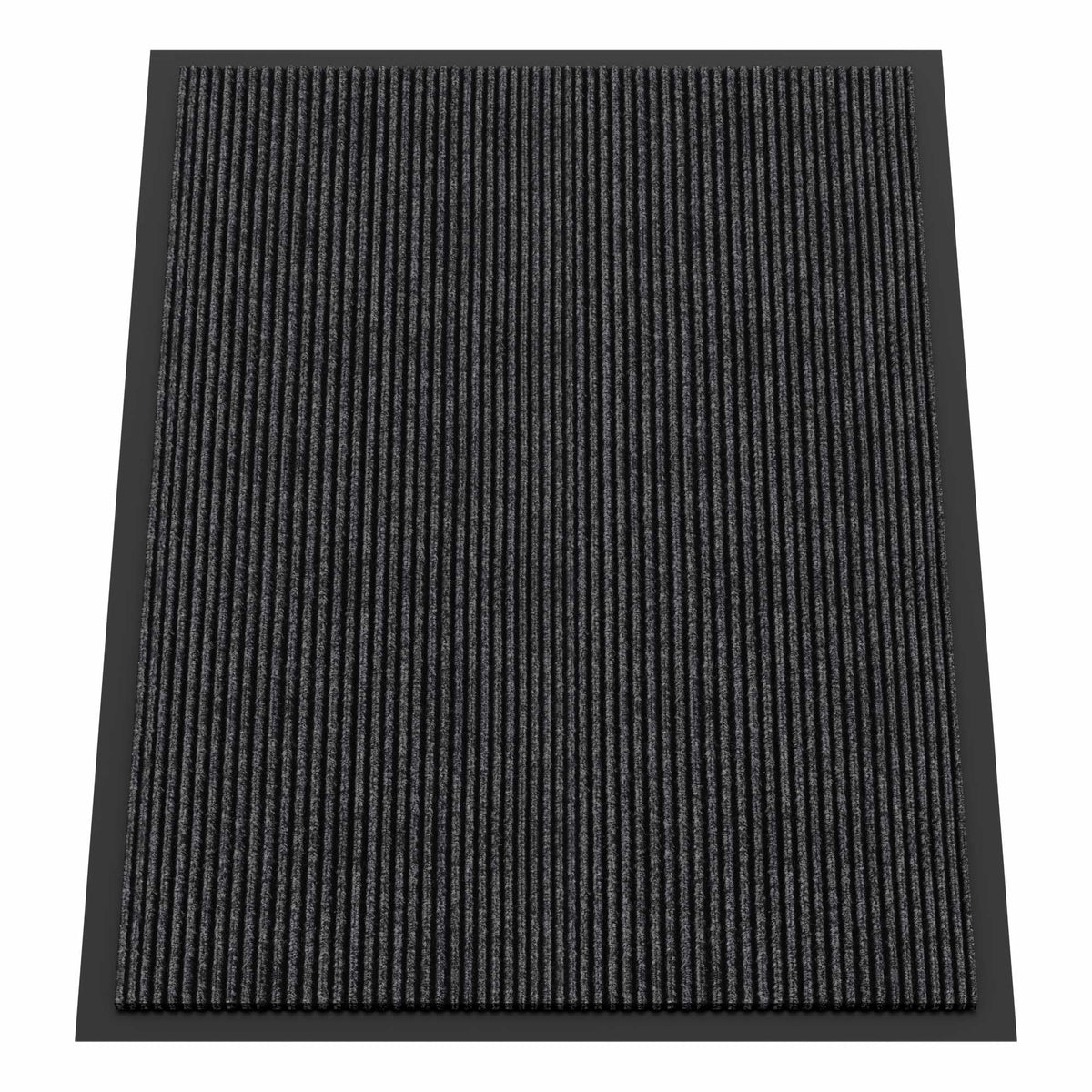HOMEK Indoor Outdoor Door Mat 3' x 4' grey front view