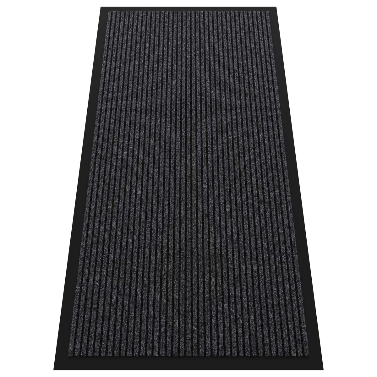 HOMEK Indoor Outdoor Door Mat 4' x 2' grey front view