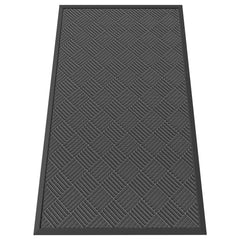 HOMEK Indoor Outdoor Door Mat 5' x 3' gray front view