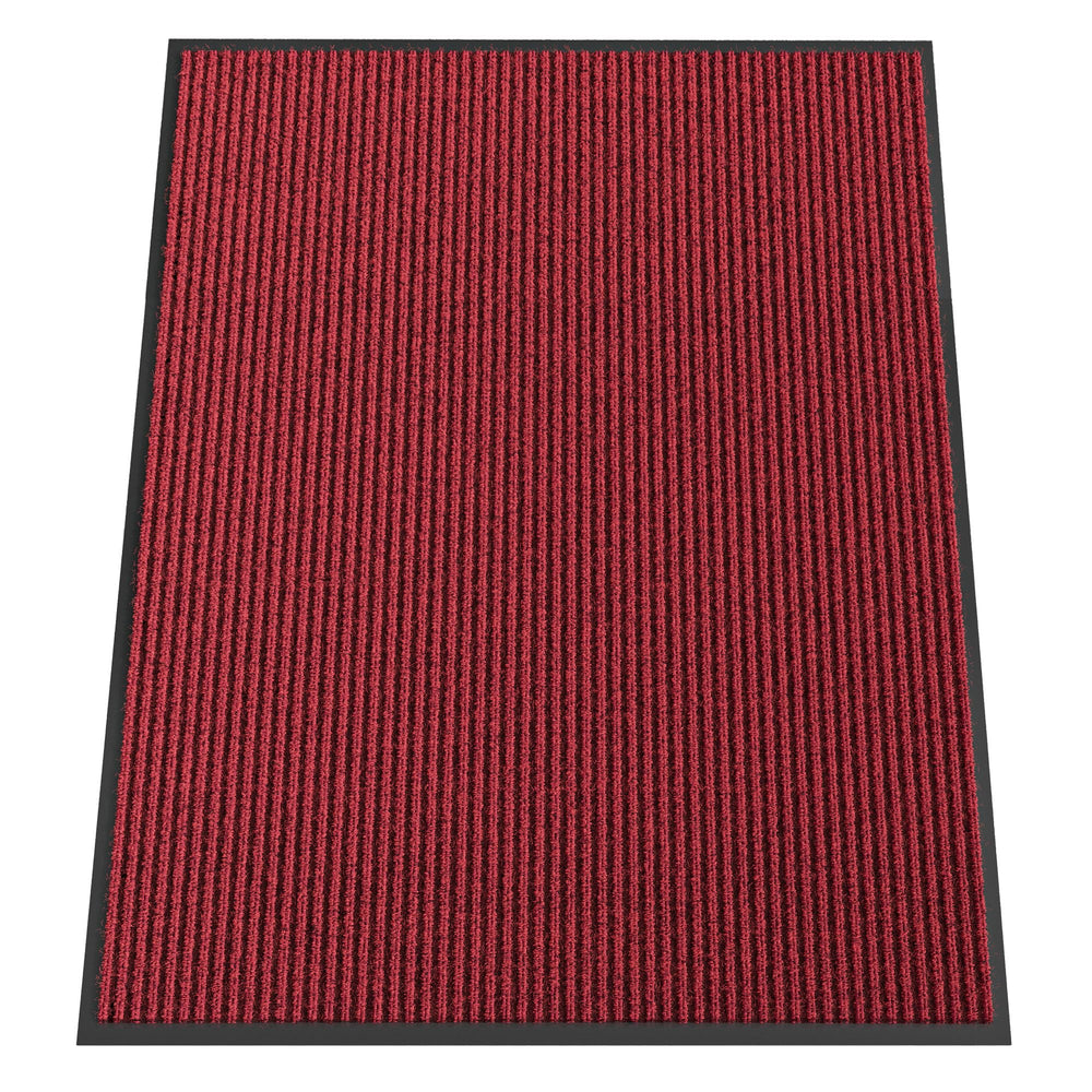 HOMEK Indoor Outdoor Door Mat Red 3' x 4' front view