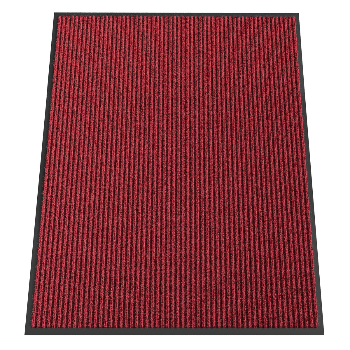 HOMEK Indoor Outdoor Door Mat Red 3' x 4' front view