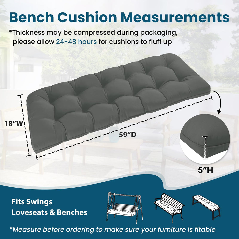 HOMELYSIAN cushion showing thick foam filling and stitch tufted design