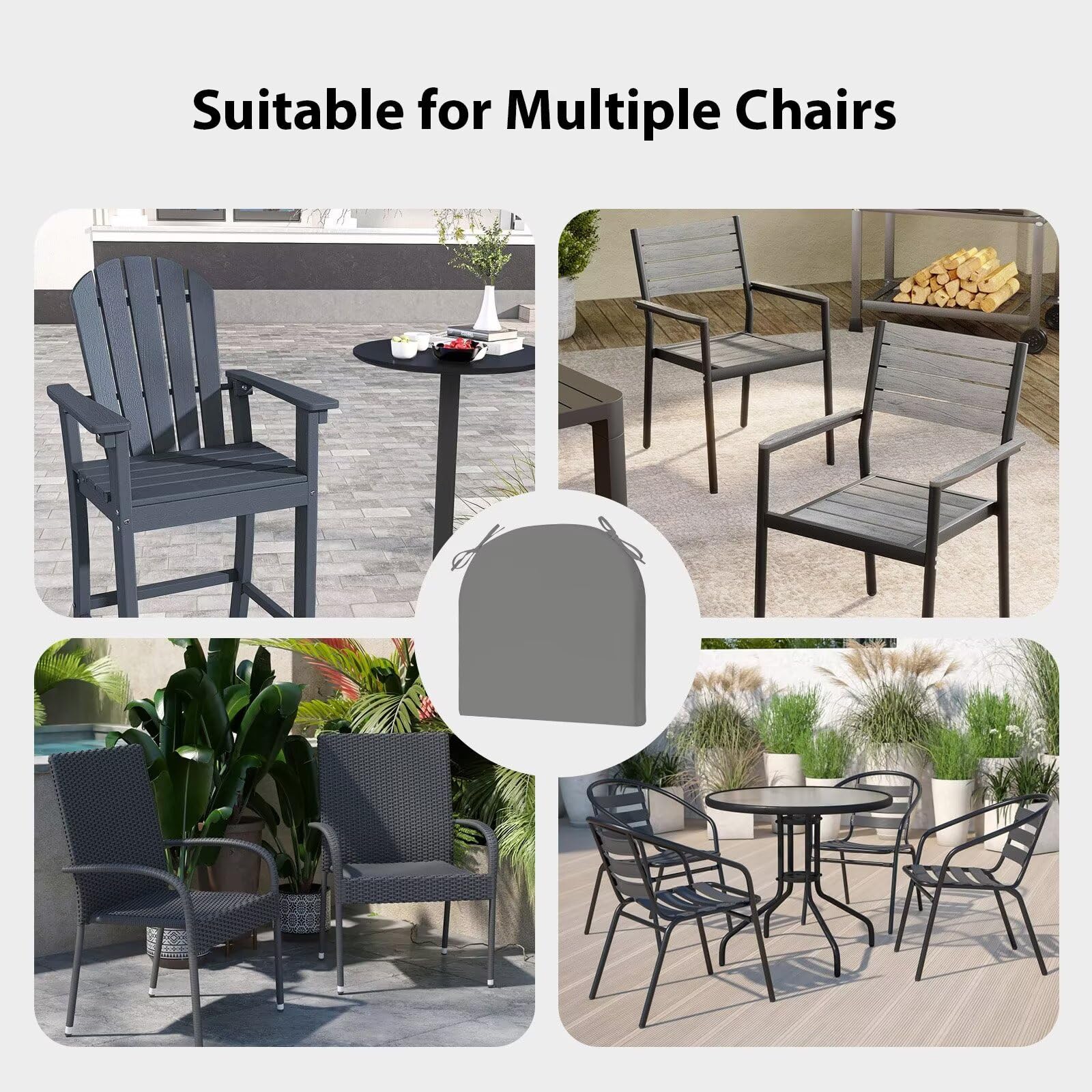 HOMELYSIAN Outdoor Chair Cushion in outdoor setting