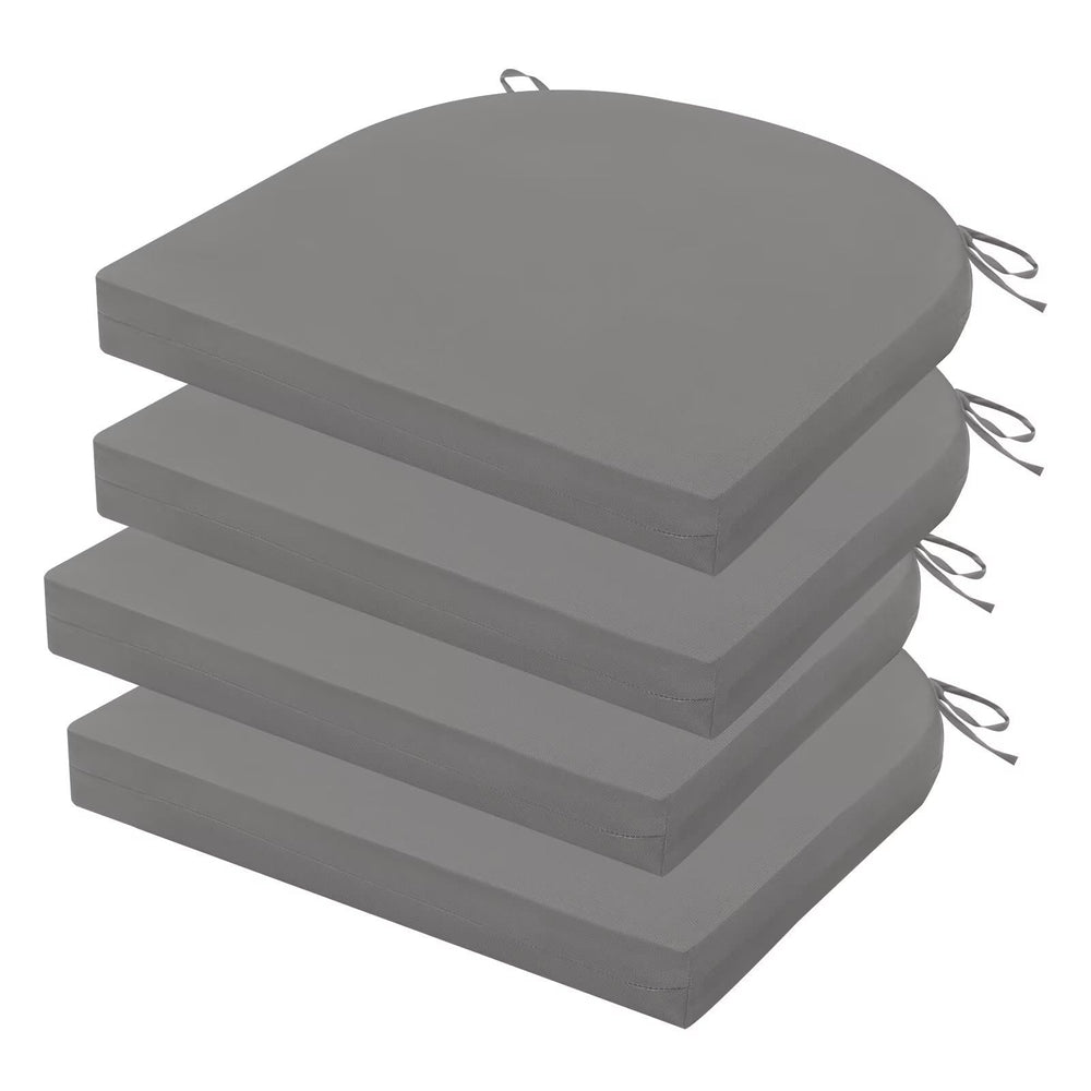 HOMELYSIAN Outdoor Chair Cushion light grey front view