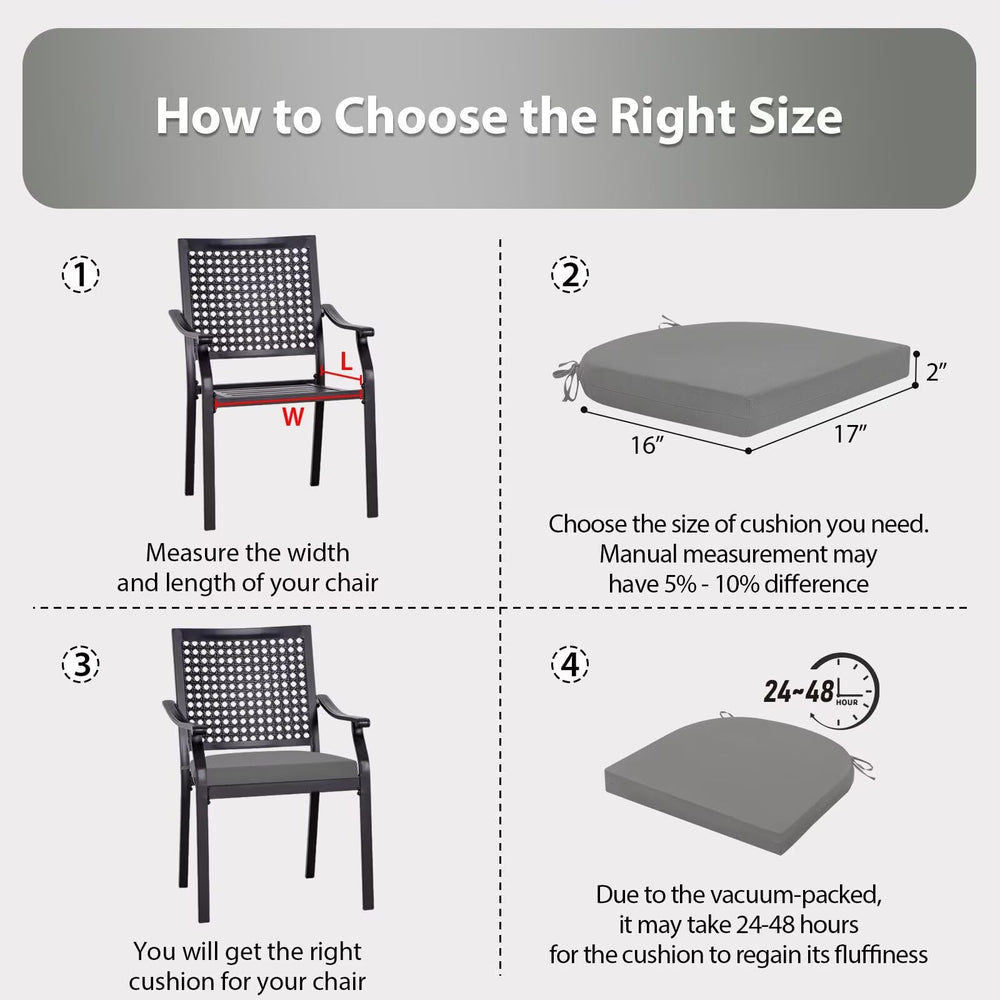 HOMELYSIAN Outdoor Chair Cushion texture close-up