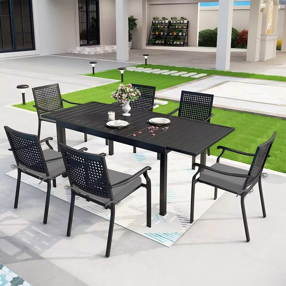 HOMELYSIAN Outdoor Chair Cushions in a sunny outdoor setting