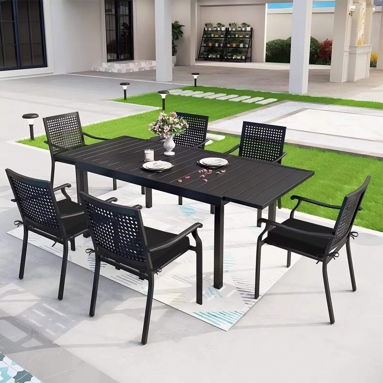 HOMELYSIAN Outdoor Chair Cushions in natural lighting