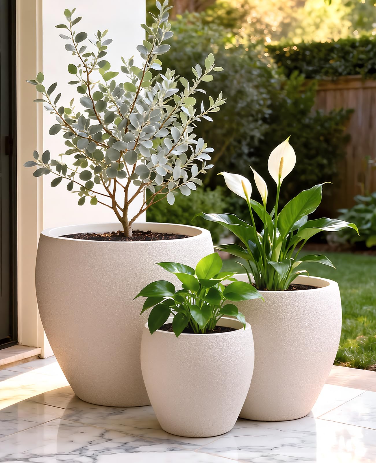homenote 12 inch flower pot side view
