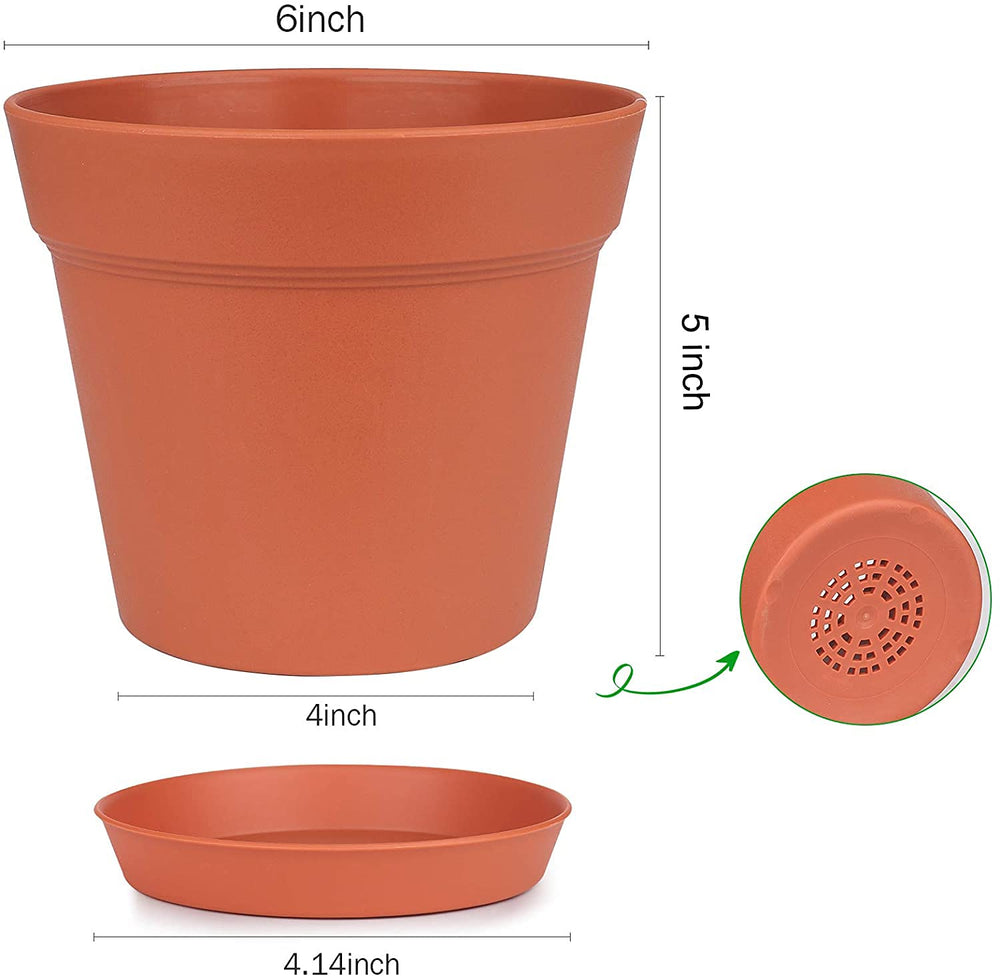 homenote black flower pots displayed on a windowsill