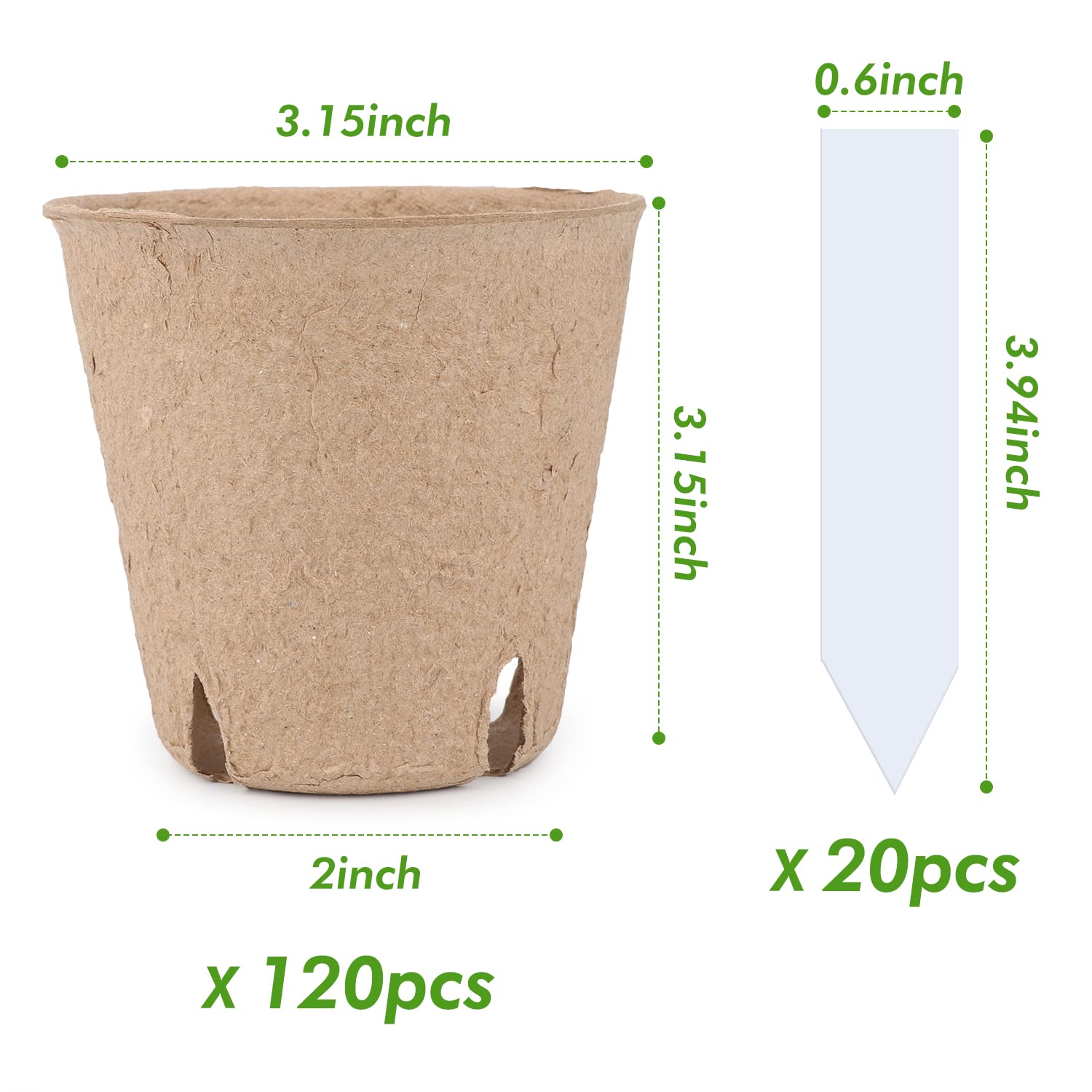 homenote compostable seed starter pots stacked