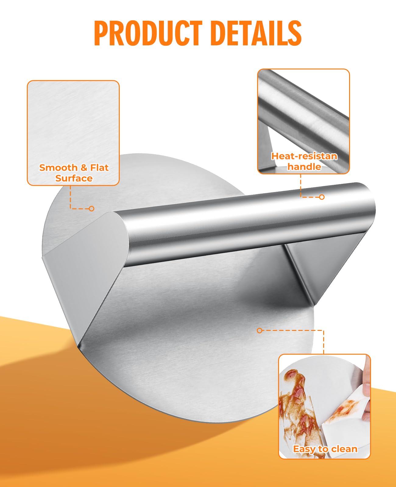 homenote Griddle Dome covering multiple patties