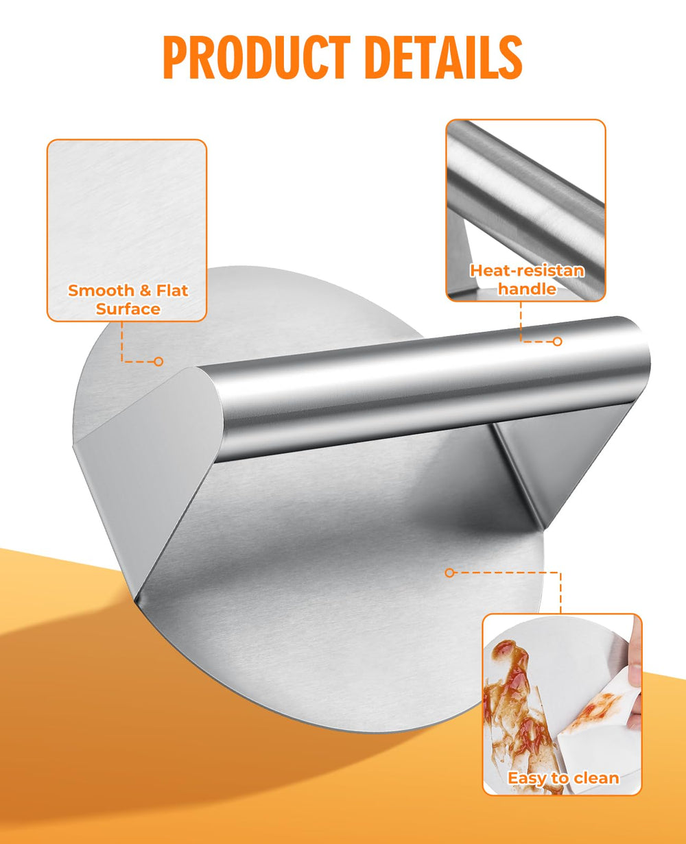 homenote Griddle Dome covering multiple patties