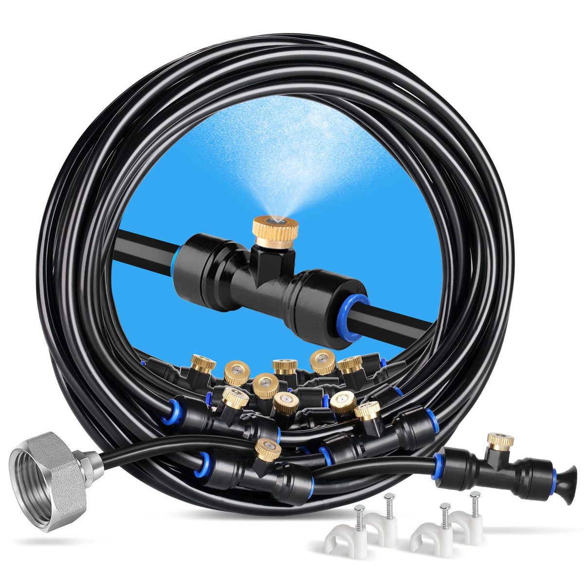 homenote Misting Cooling System 42FT with brass nozzles