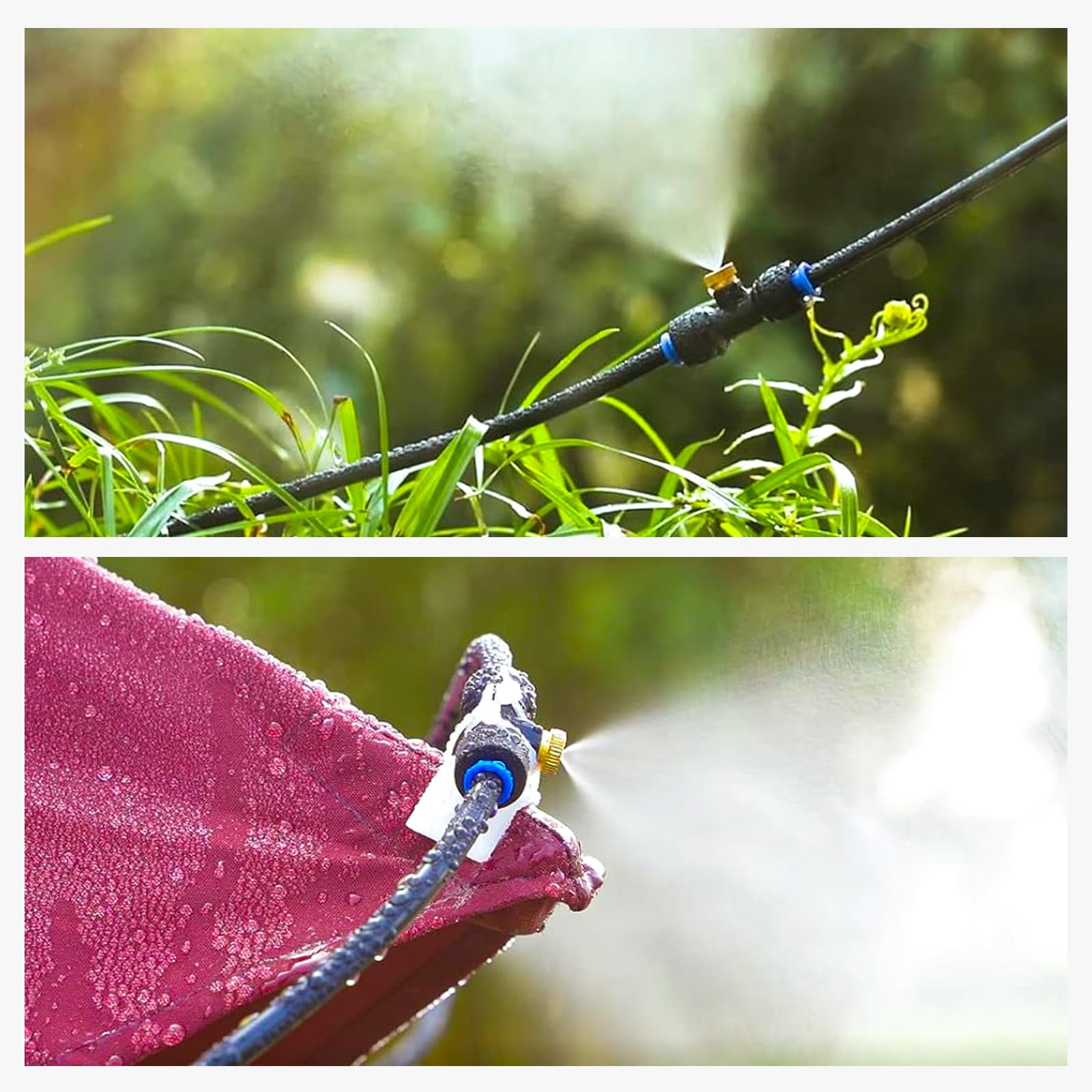 homenote Misting Cooling System flexible tubing and clips