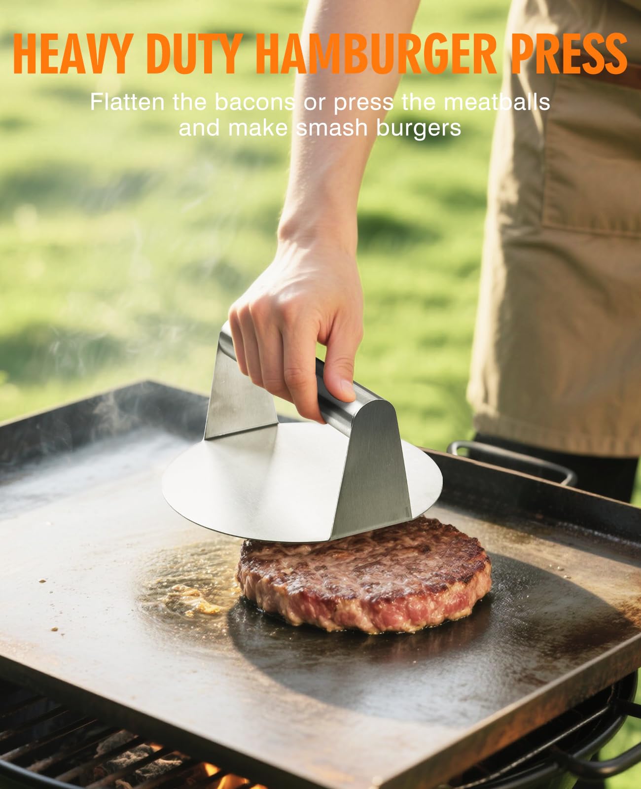 homenote stainless steel dome in action on a grill