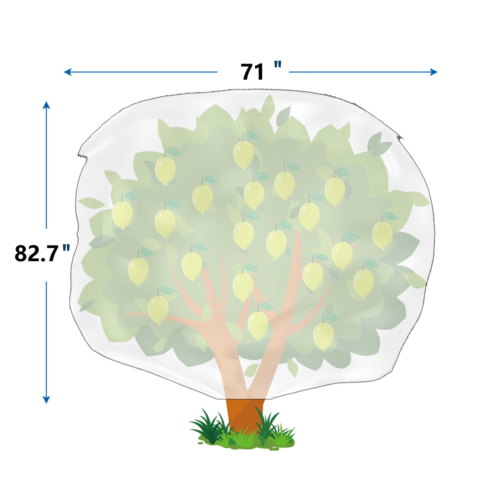 Homimp Plant Covers 71"x82.7" in garden setting