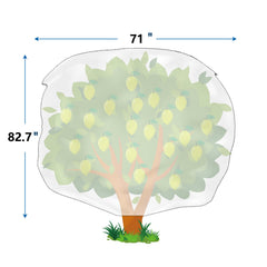 Homimp Plant Covers 71"x82.7" in garden setting
