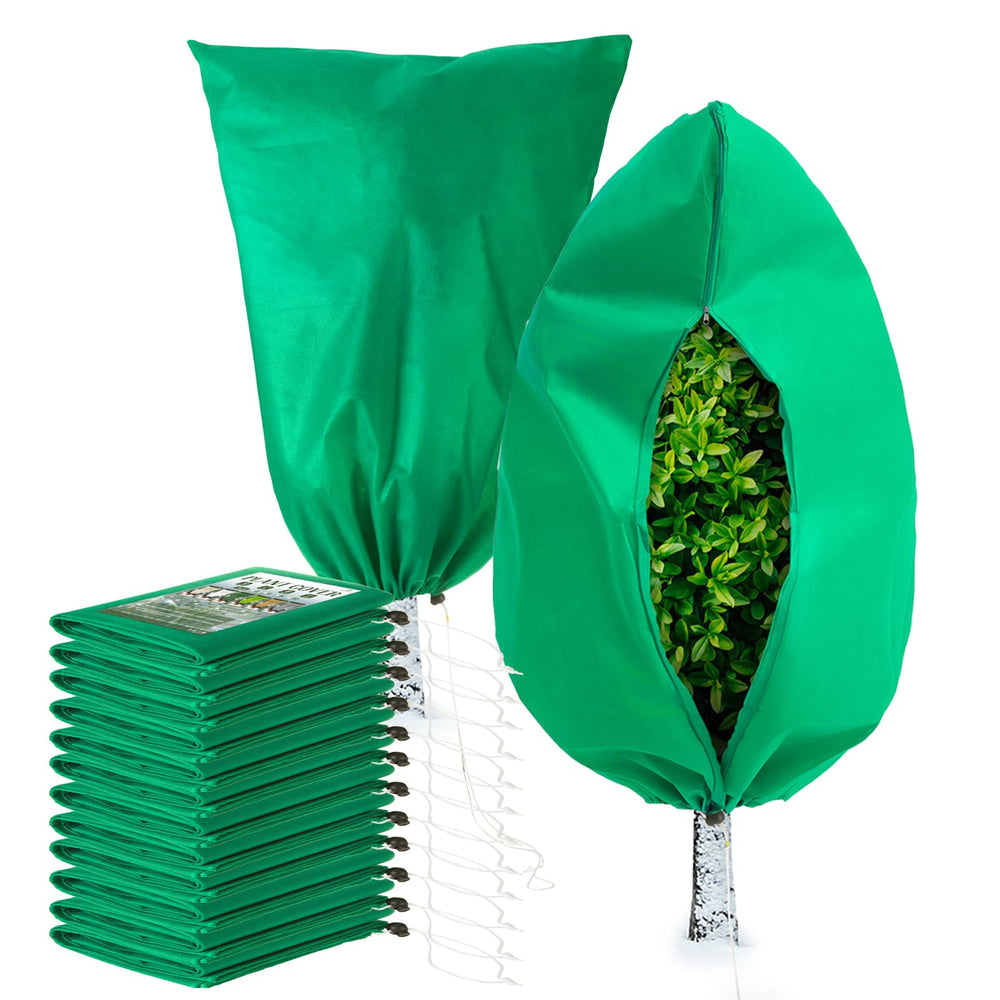 Homimp Plant Covers pack of 12 in green color