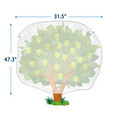 Homimp Plant Covers protecting small trees in winter