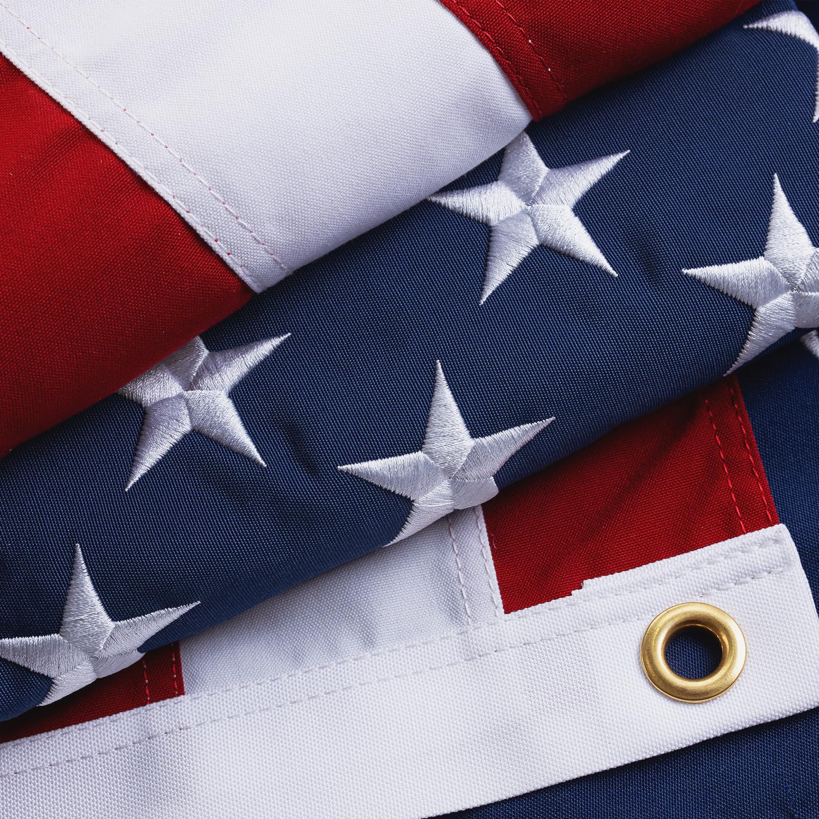 Homissor 100% Cotton USA Flag 4x6 Ft front view