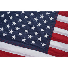 Homissor American Flag 12x18 close-up of stitched stripes