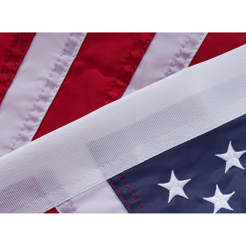 Homissor American Flag 12x18 hanging in a window