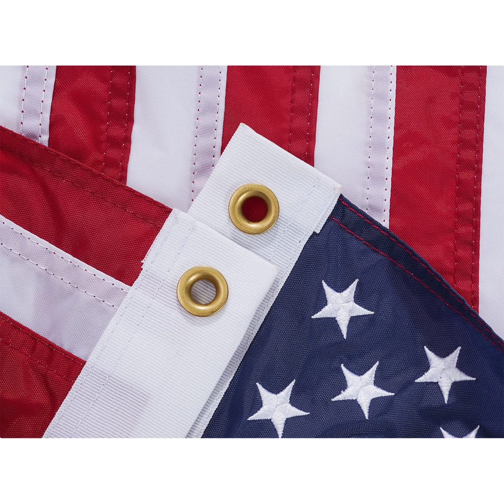 Homissor American Flag 12x18 on a boat showing patriotic display
