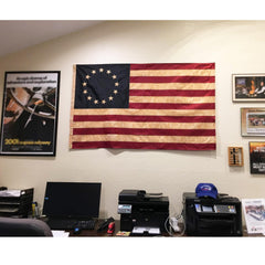 Homissor Betsy Ross Flag showing brass grommets for installation