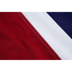 Homissor British Flag displayed outdoors