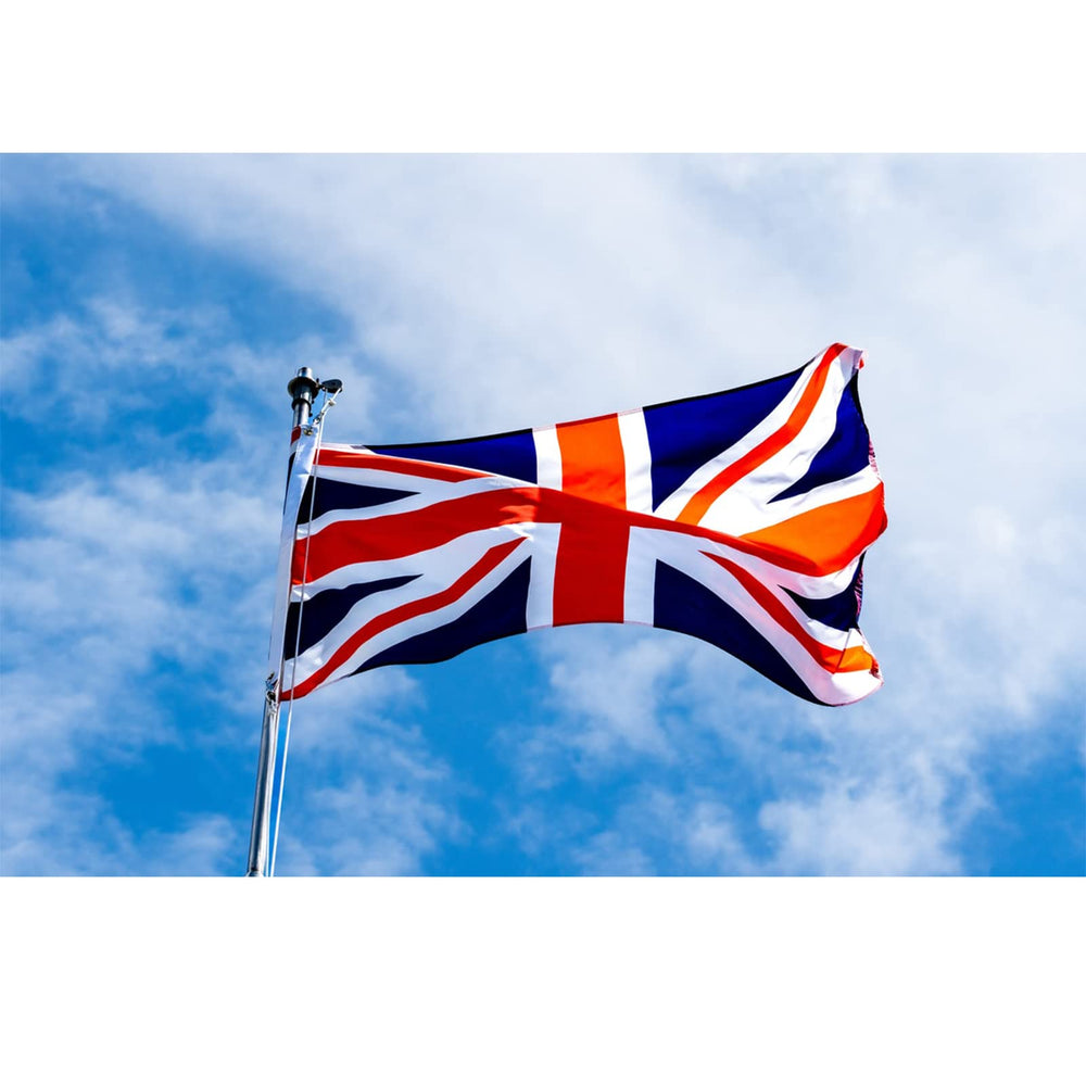 Homissor British Flag showing double-stitched edges