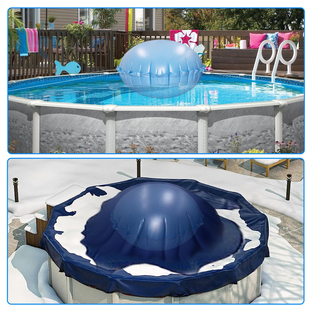 HOMSHIAM 5 ft pool pillow packaging and contents