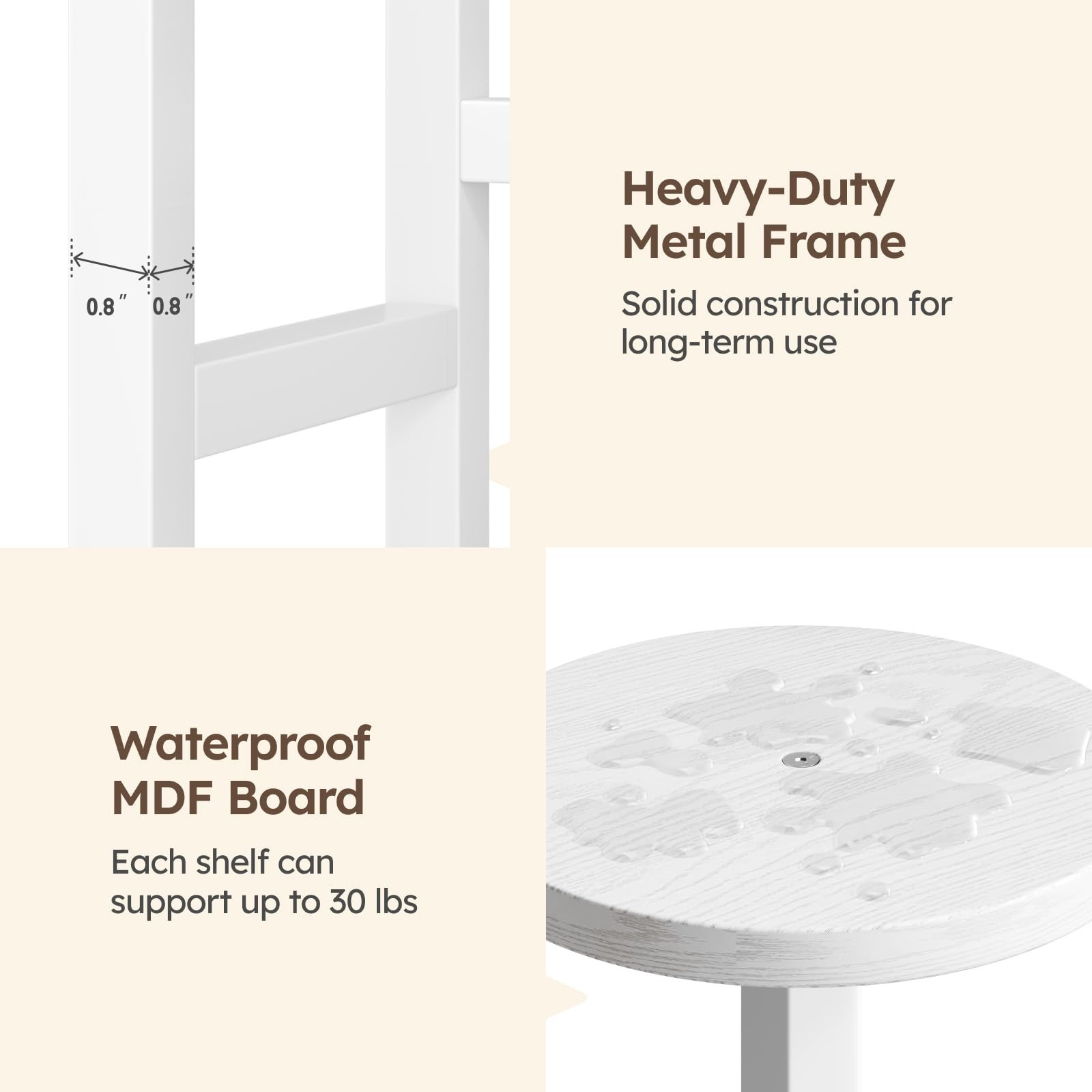 Homsorout plant stand in living room setting