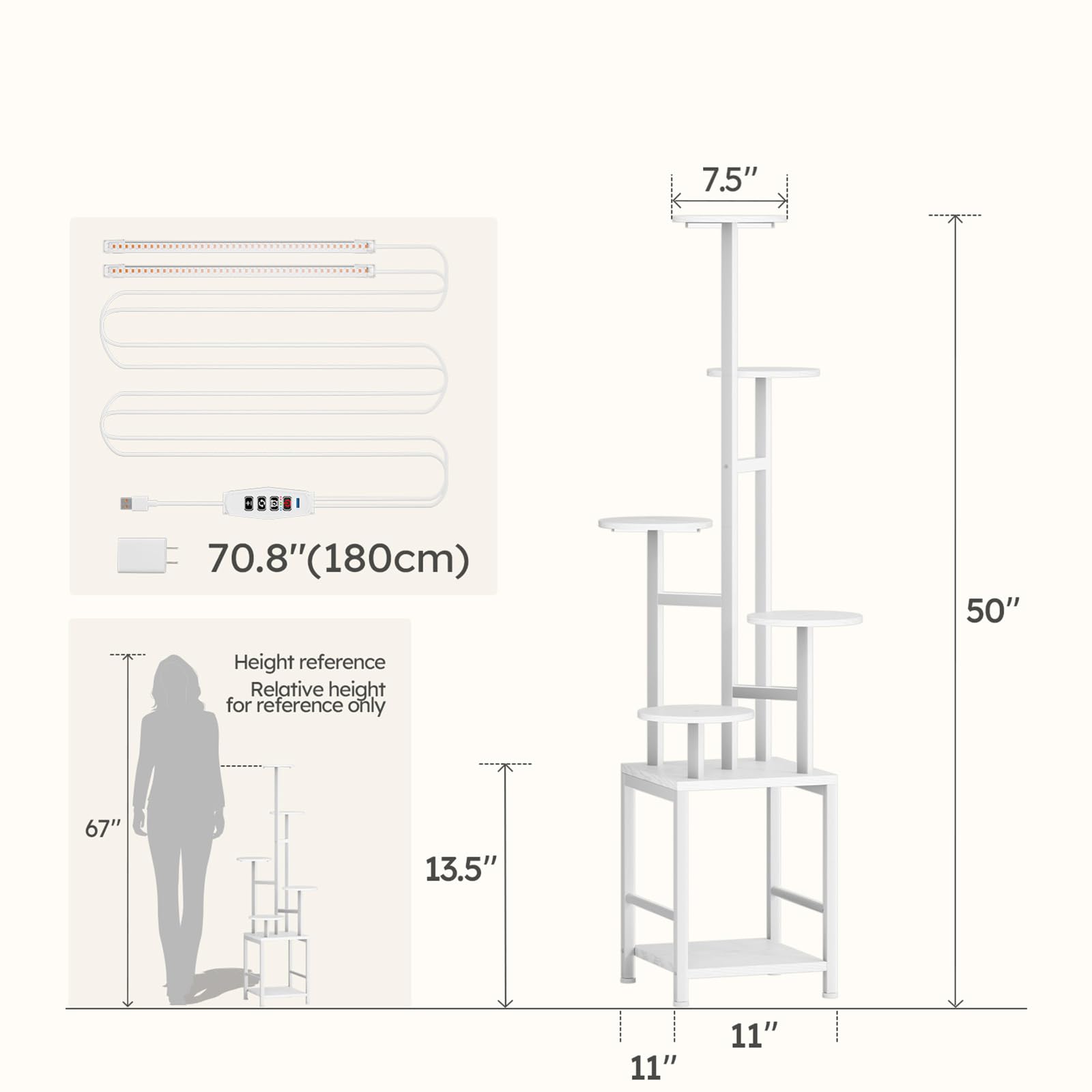 Homsorout plant stand in modern office setting with plants