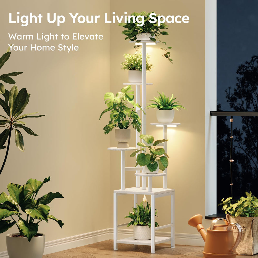 Homsorout plant stand showcasing spacious 6-tier design