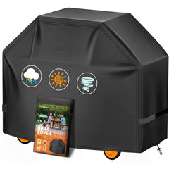 HomWanna Grill Cover 65 Inch black model front view