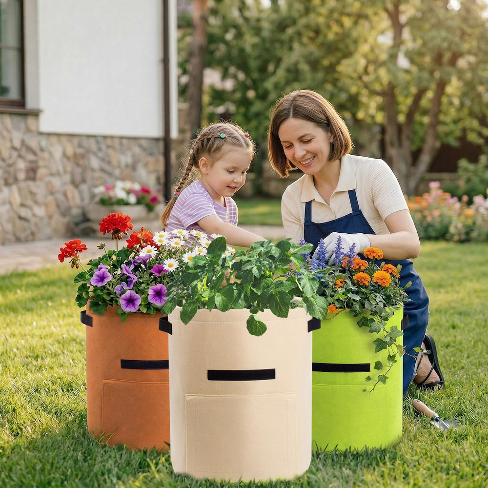 Homyhoo vegetable grow bags with colorful design
