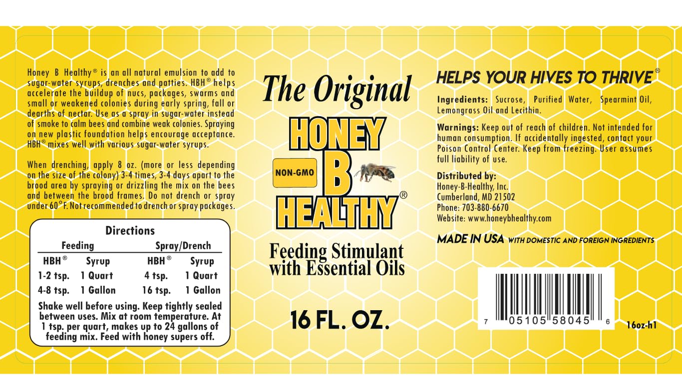 Honey B Healthy feeding stimulant in garden setting