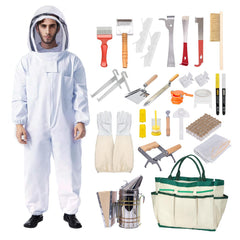 Honey Lake Beekeeping Supplies Starter Kit with XL Bee Suit front view