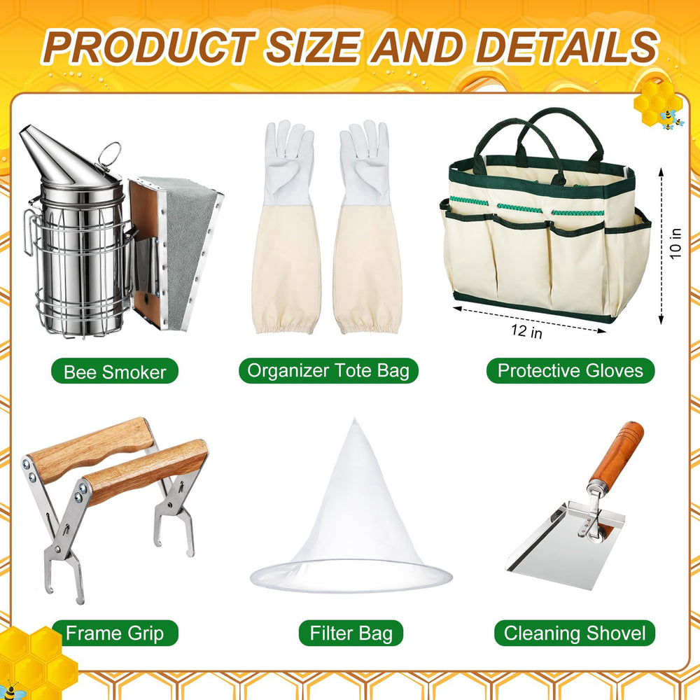 Honey uncapping knife and forks included in the kit