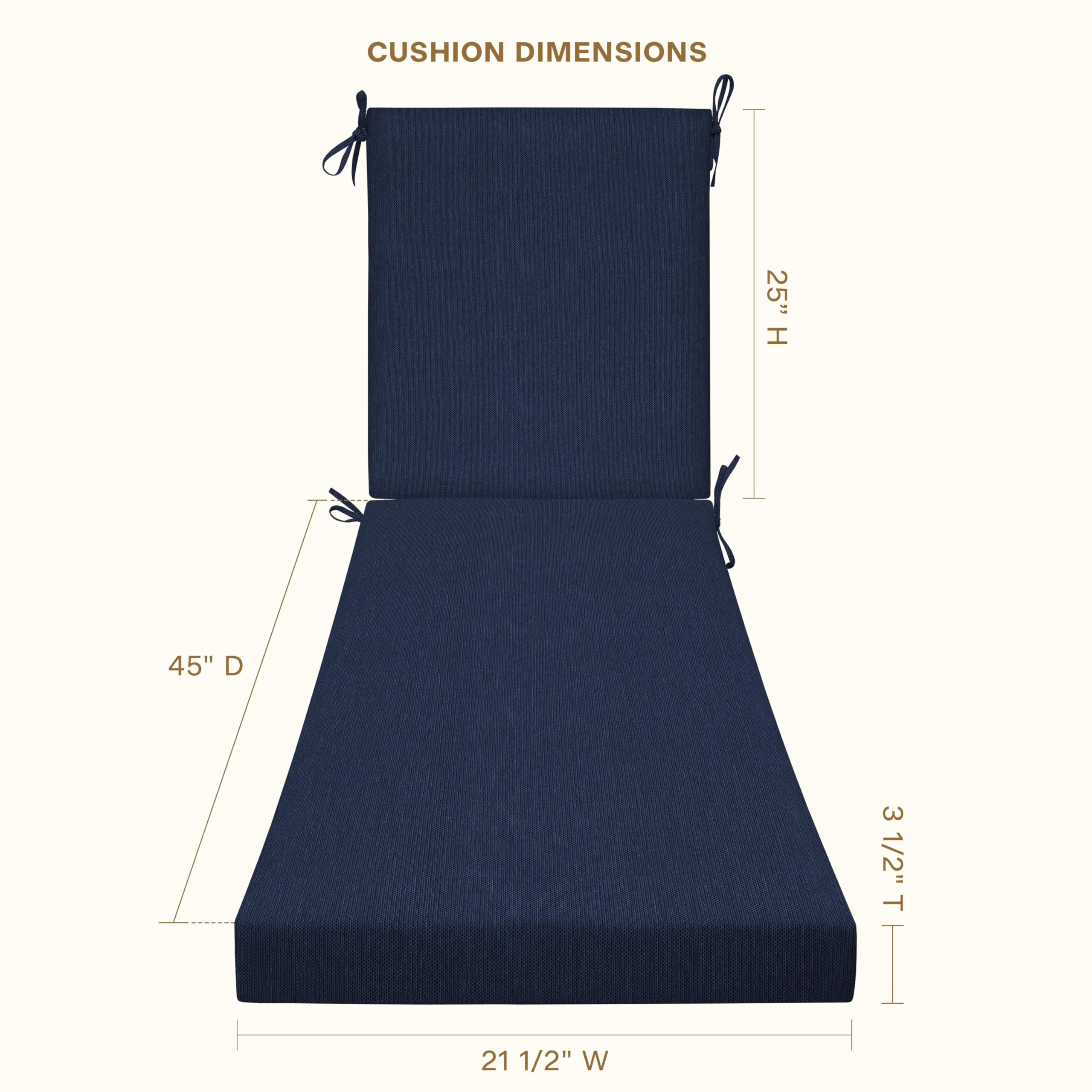 Honeycomb Chaise Cushion back view