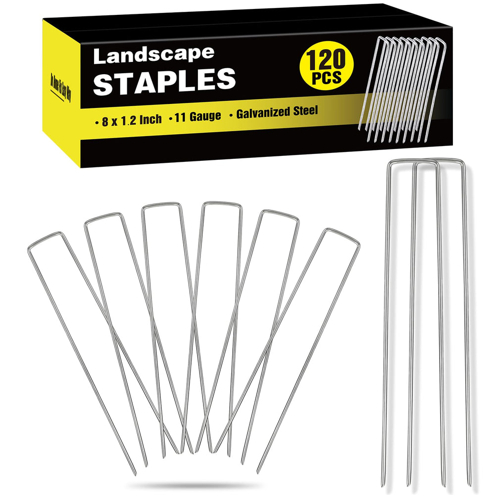 HongWay 120 Pack Landscape Staples 8 Inch in sturdy box
