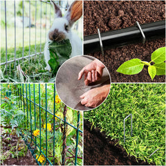 HongWay galvanized garden stakes with packaging