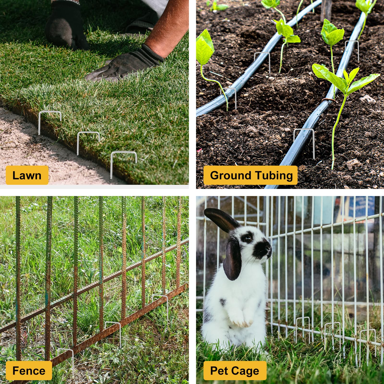 HongWay landscape staples displaying adjustable bottom width